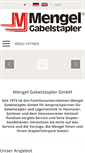 Mobile Screenshot of mengel-gabelstapler.de