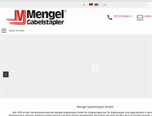 Tablet Screenshot of mengel-gabelstapler.de